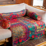 Natural Life Sofa Pet Bed - Rainbow Bandana Patchwork - Lace and Grace Boutique