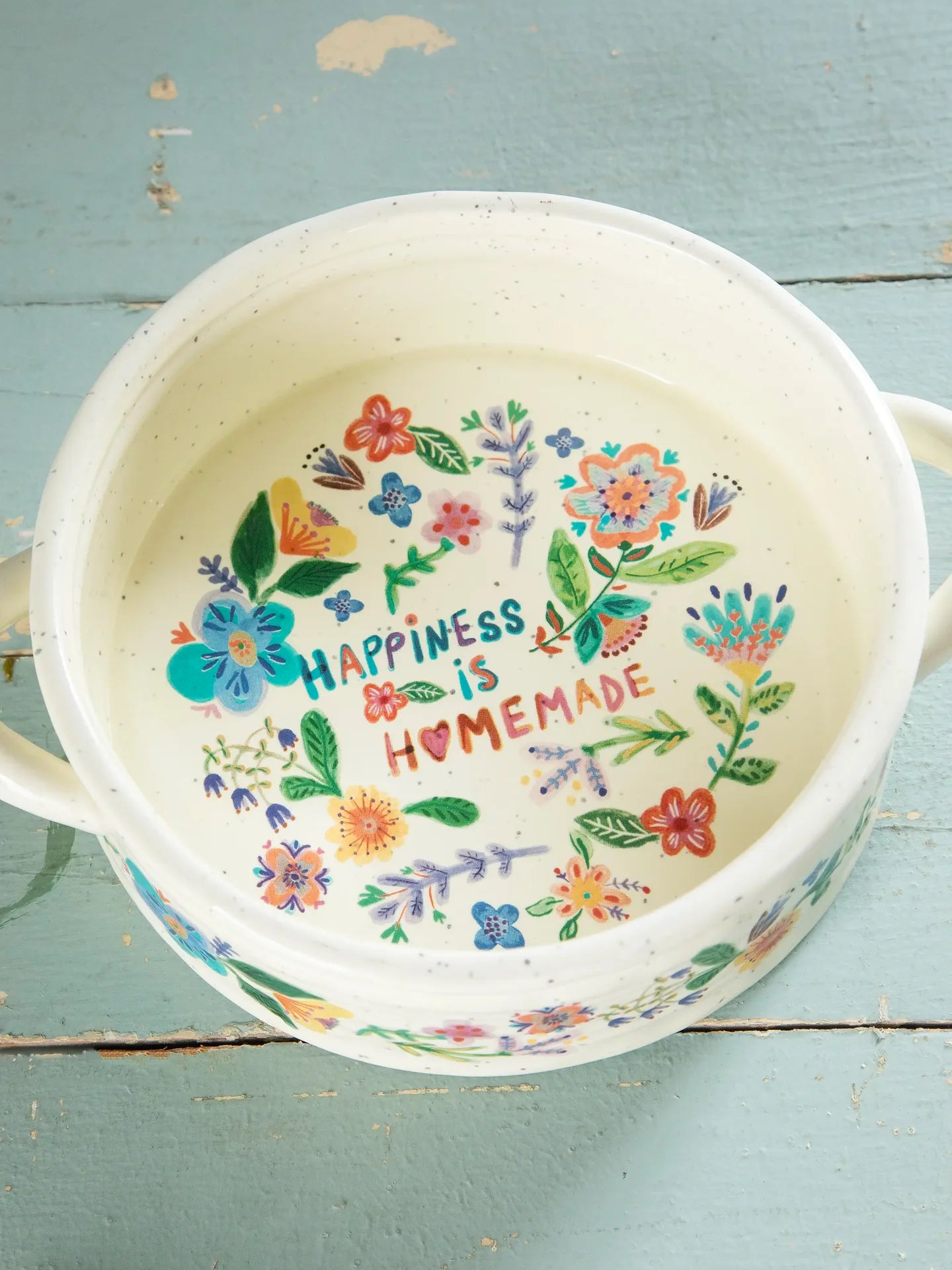 Natural Life Artisan Dip Crock - Happiness Is Homemade - Lace and Grace Boutique