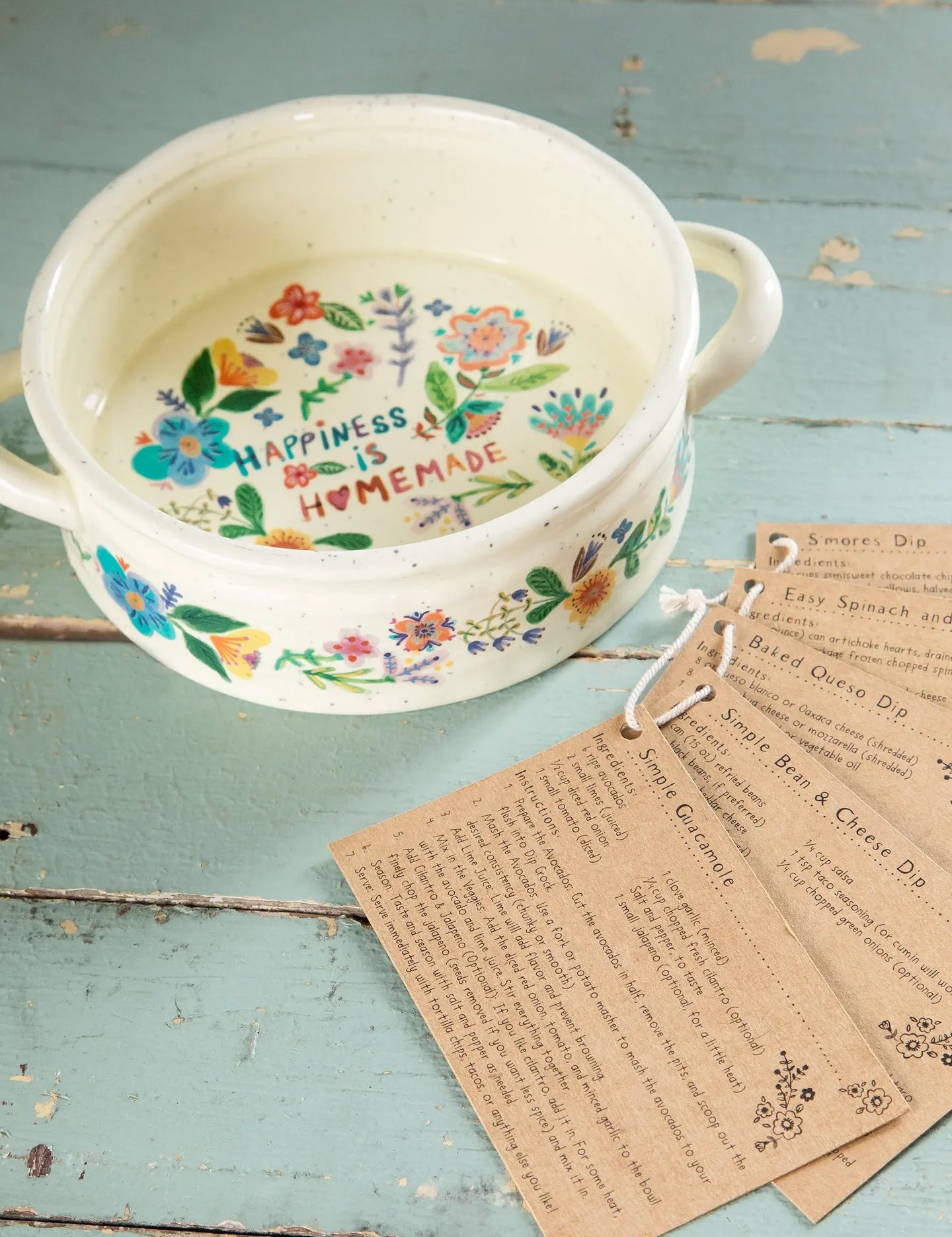 Natural Life Artisan Dip Crock - Happiness Is Homemade - Lace and Grace Boutique
