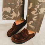 Birkenstock Naples Wrapped Suede Leather Clog - Carafe - Lace and Grace Boutique