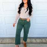 Delicate Lace Trim Button Up Sweater Cardigan - Latte