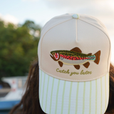 Catch You Later Hat - Green Stripe