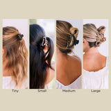 Teleties Open Hair Clip | Large - Tortoise
