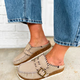 Roan by BedStu Mingle Clog - Cream Suede