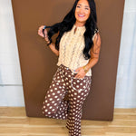 Cable Knit Button Detail Sweater Tank Top - Oatmeal - Lace and Grace Boutique