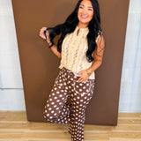 Cable Knit Button Detail Sweater Tank Top - Oatmeal - Lace and Grace Boutique
