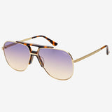 FREYRS Logan Acetate Aviator Unisex Sunglasses - Tortoise Sunrise - Lace and Grace Boutique