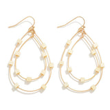 Dainty Nested Teardrop Earrings - Lace and Grace Boutique