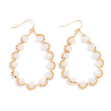 On A Whim Teardrop Earrings - White - Lace and Grace Boutique