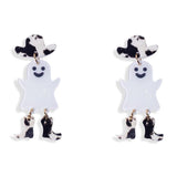 Western Glitter Ghost Drop Earrings