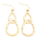 Double Teardrop Earrings - Gold - Lace and Grace Boutique