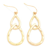 Double Teardrop Earrings - Gold - Lace and Grace Boutique