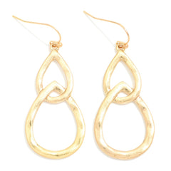 Double Teardrop Earrings - Gold - Lace and Grace Boutique