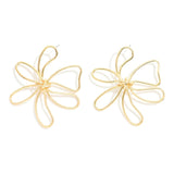 Knotted Flower Earrings - Gold - Lace and Grace Boutique