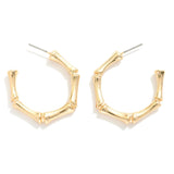 Rigid Gold Hoop Earrings
