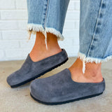 Birkenstock Amsterdam Wrapped Clog - Charcoal - Lace and Grace Boutique