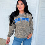Kentucky Camo Crewneck Sweatshirt - Lace and Grace Boutique