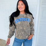 Kentucky Camo Crewneck Sweatshirt - Lace and Grace Boutique