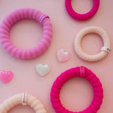 Teleties Nylon Hair Ties | Large - Kiss & Tell