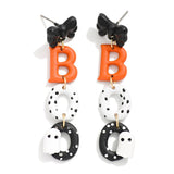 Boo Halloween Clay Drop Earrings - Lace and Grace Boutique