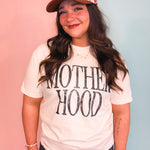 Motherhood Graphic Tee - Ivory/Black - Lace and Grace Boutique