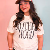 Motherhood Graphic Tee - Ivory/Black - Lace and Grace Boutique