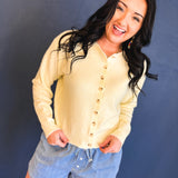 Striped Button-Up Sweater - Daisy - Lace and Grace Boutique