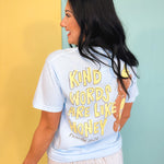 Kind Words Honey Bear Graphic Tee - Chambray - Lace and Grace Boutique
