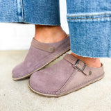 Birkenstock Lutry Premium Shearling Clog - Faded Purple