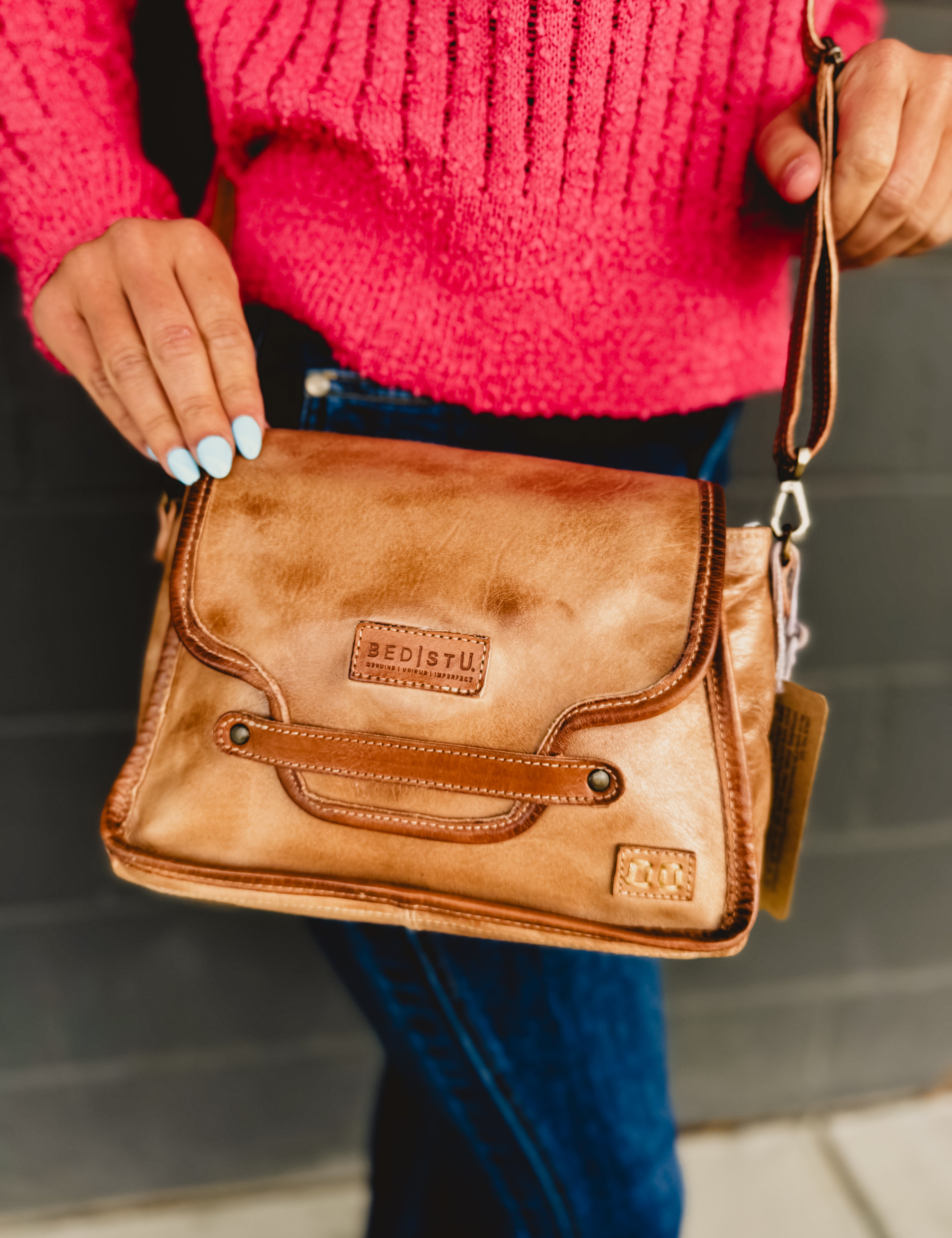 BedStu Ceremonious Crossbody Bag - Oats Tan Rustic - Lace and Grace Boutique