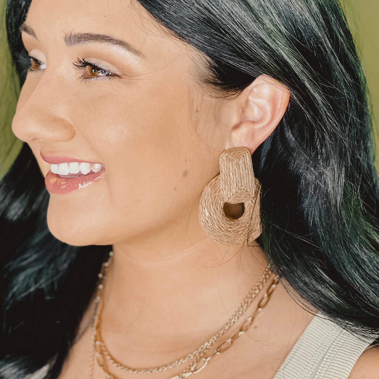 By The Sea Raffia Earrings - Lace and Grace Boutique