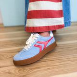 The Nova Sneaker - Blue - Lace and Grace Boutique