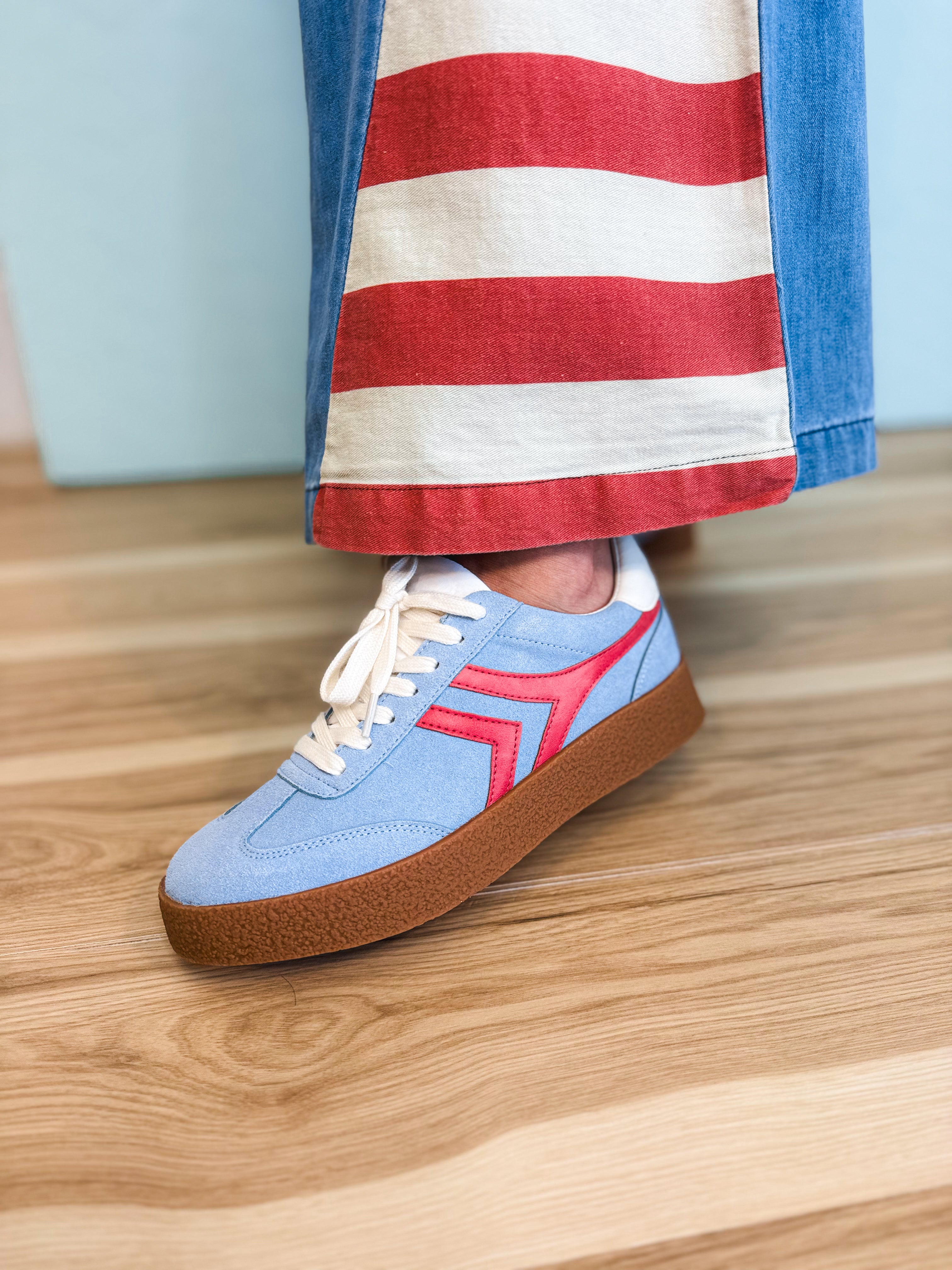 The Nova Sneaker - Blue - Lace and Grace Boutique