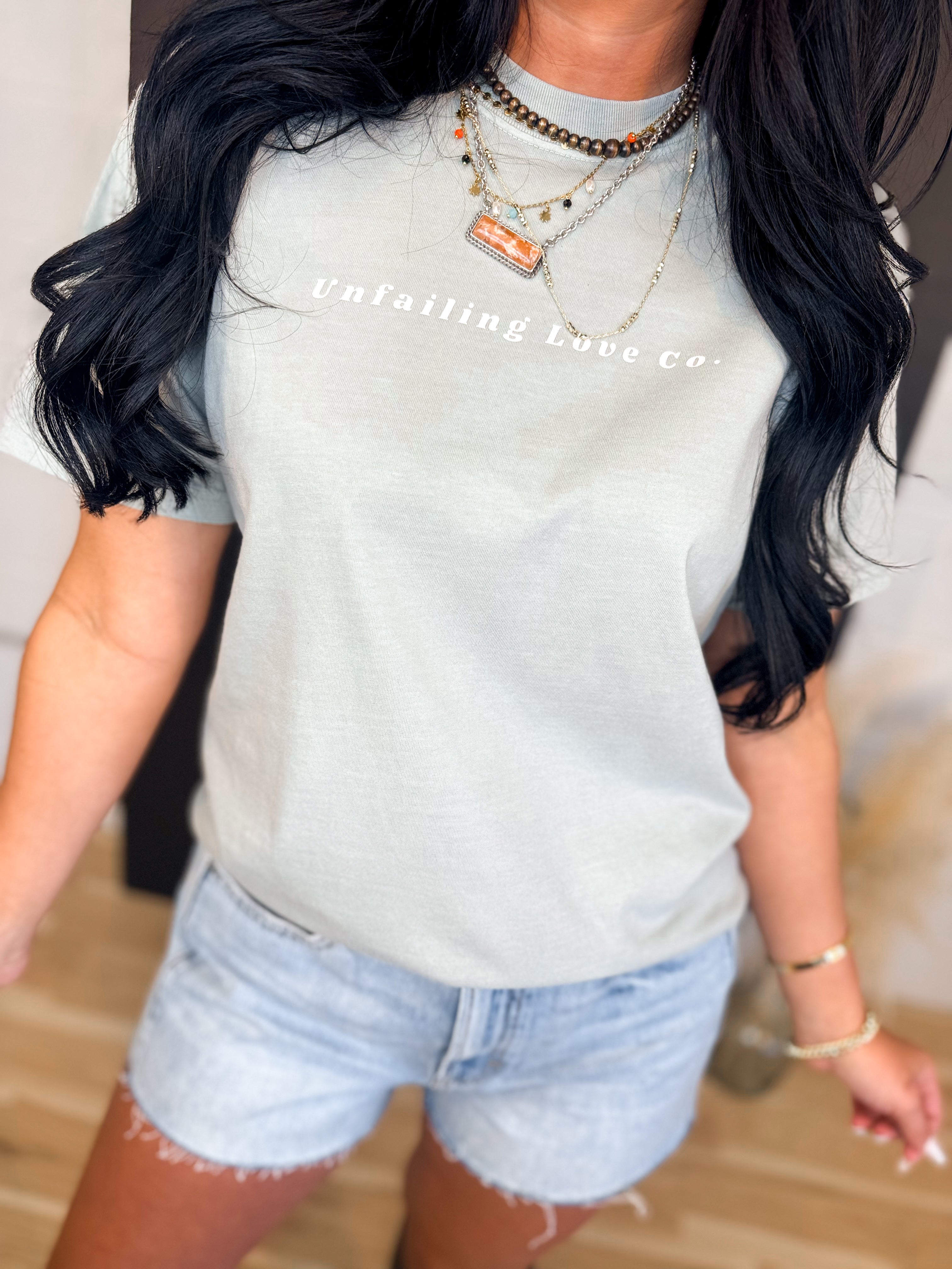 For The Record, Jesus Loves You Graphic Tee - Bay - Lace and Grace Boutique