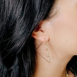 Gold Geometric Hoops - Lace and Grace Boutique