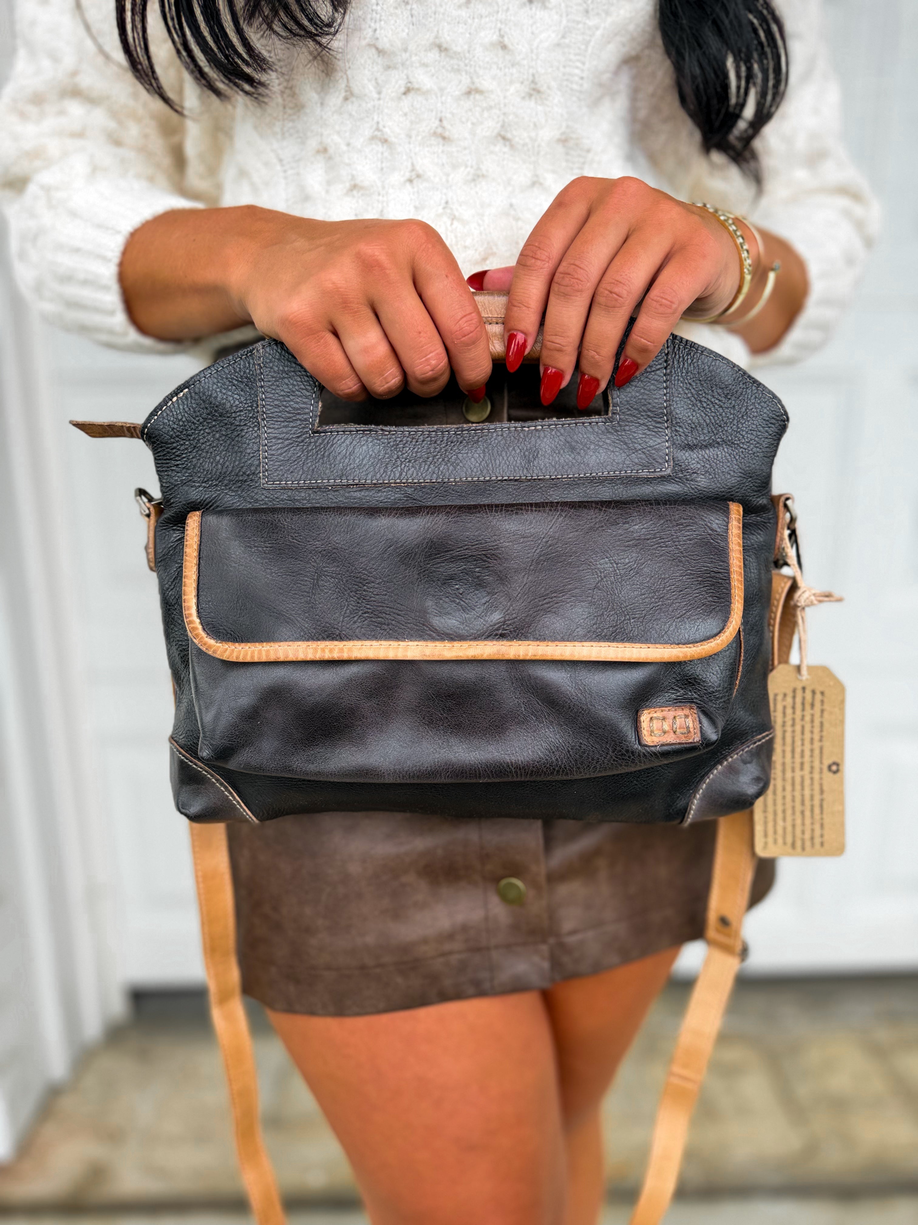 BedStu Greenway Crossbody Bag - Black Oats Rustic - Lace and Grace Boutique