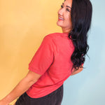 Cincinnati Graphic Tee - Washed Vintage Red - Lace and Grace Boutique