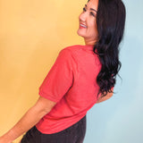 Cincinnati Graphic Tee - Washed Vintage Red - Lace and Grace Boutique