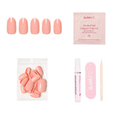 Glamnetic Press On Nails - Peach Coral - Lace and Grace Boutique