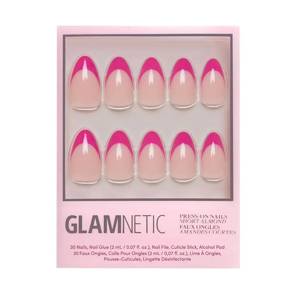 Glamnetic Press On Nails - Raspberry Sorbet - Lace and Grace Boutique