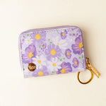 Zip Around Wallet - Bouquet Beauty Purple - Lace and Grace Boutique