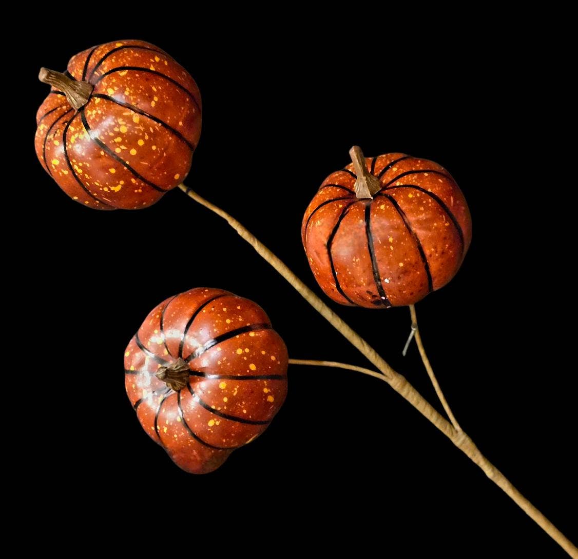 Orange Pumpkin Stem - Lace and Grace Boutique