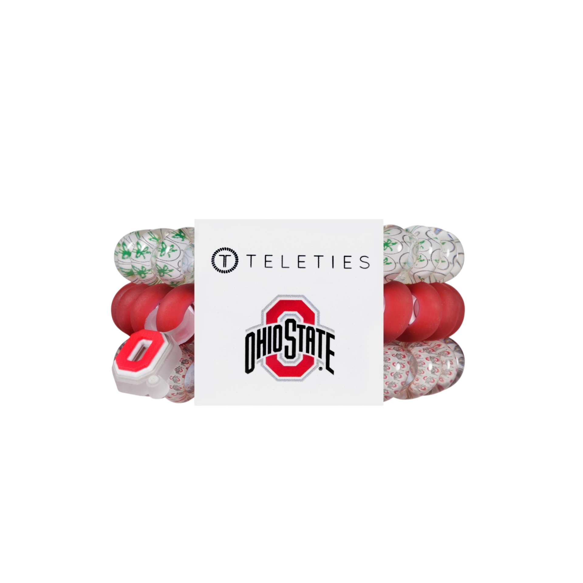 Teleties Spiral Hair Coils | Large - Go Bucks! - Lace and Grace Boutique