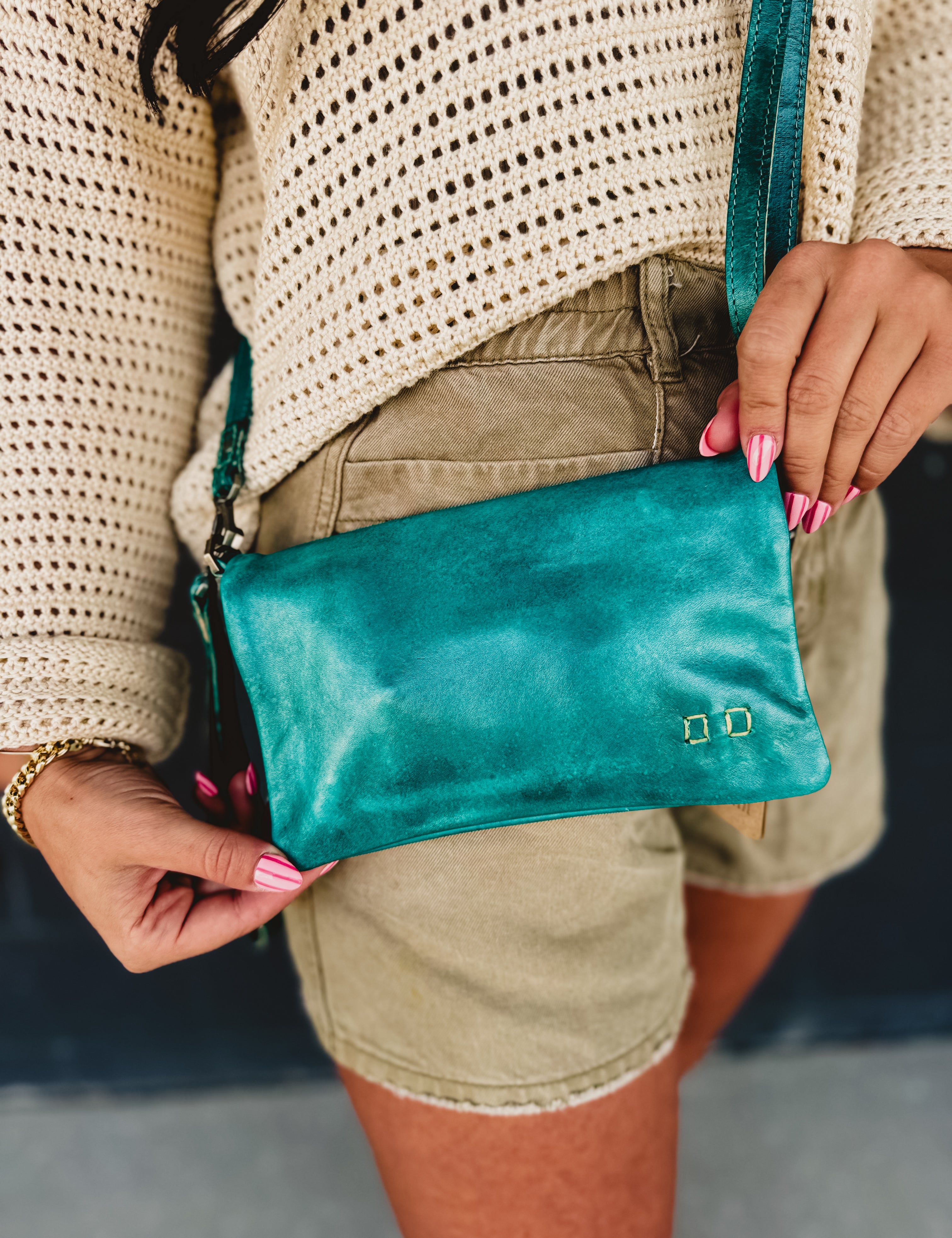 BedStu Cadence Crossbody - Arctic Teal Driftwood - Lace and Grace Boutique