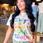 I've Got Sunshine Graphic Tee - Ivory - Lace and Grace Boutique
