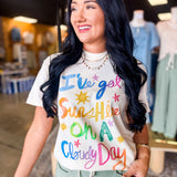 I've Got Sunshine Graphic Tee - Ivory - Lace and Grace Boutique