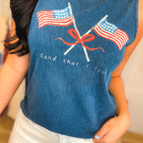 Land That I Love Mineral Washed Tank Top - Navy - Lace and Grace Boutique