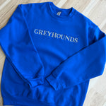 Greyhounds Embroidered Sweatshirt - Royal - Lace and Grace Boutique