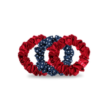 Teleties Silk Hair Scrunchies | Large - Independence Bae
