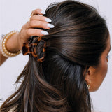 Teleties Open Hair Clip | Petite - Tortoise